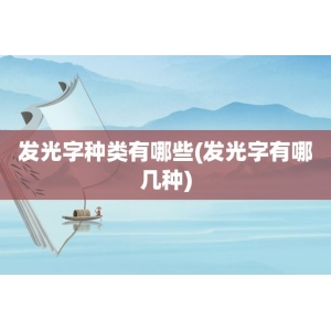 亞克力發(fā)光字和不銹鋼發(fā)光字區(qū)別 發(fā)光字種類(lèi)有哪些(發(fā)光字有哪幾種)